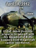 After Japan's sneak attack on Pearl Harbor, something dramatic was needed to turn the war effort around. There were no friendly airfields close enough to Japan for the United States to launch a retaliation, so a daring plan was devised. Called ''Special Aviation Project No, 1'', it called for B-25 bombers to be launch from the aircraft carrier Hornet 500 miles from Japan, bomb targets in Japan, then fly to prepared bases in China.